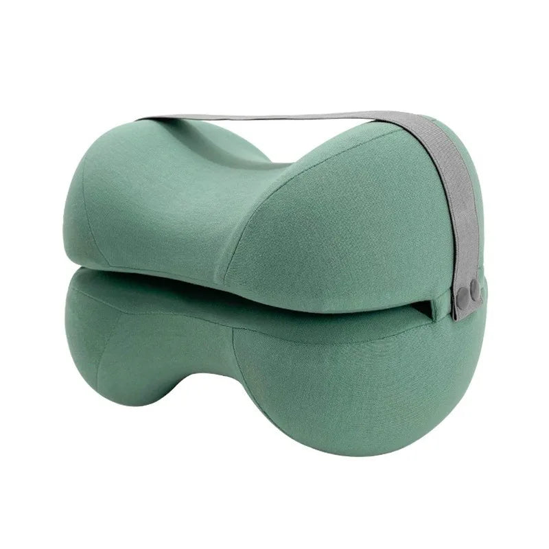 Contoured Leg Knee Pillow – Cooling Memory Foam Support Cushion for Side Sleeping and Rest