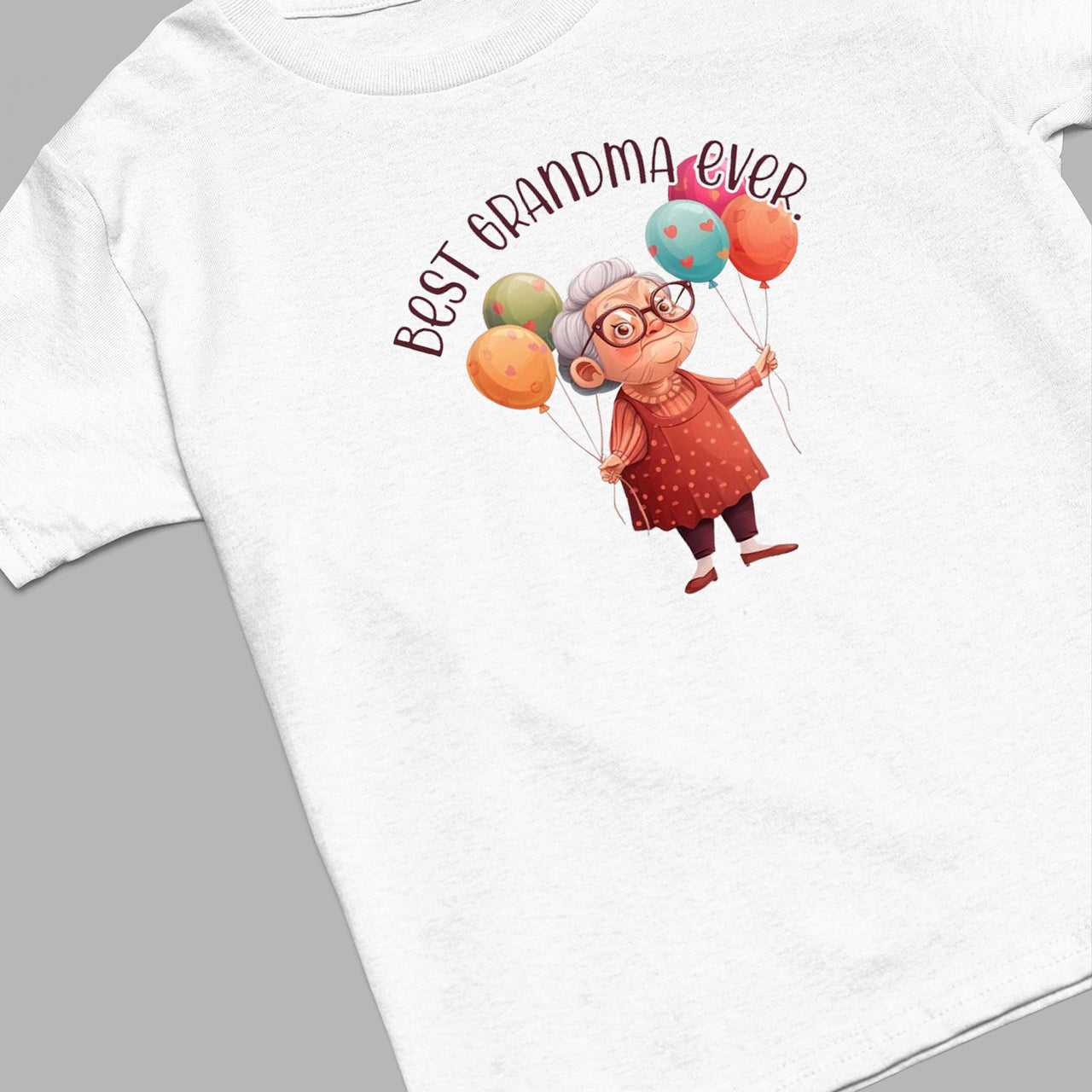 Best Grandma Ever T-Shirt, Grandma With Balloons Shirt, Cute Nana Sweatshirt, Grandma Shirt, Grandma Gift, Mother's Day Gift