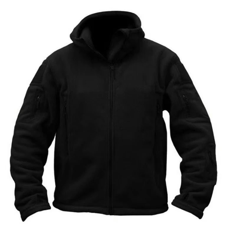 Men's Polar Fleece Tactical Jacket – Warm Lightweight Outdoor Hiking Coat