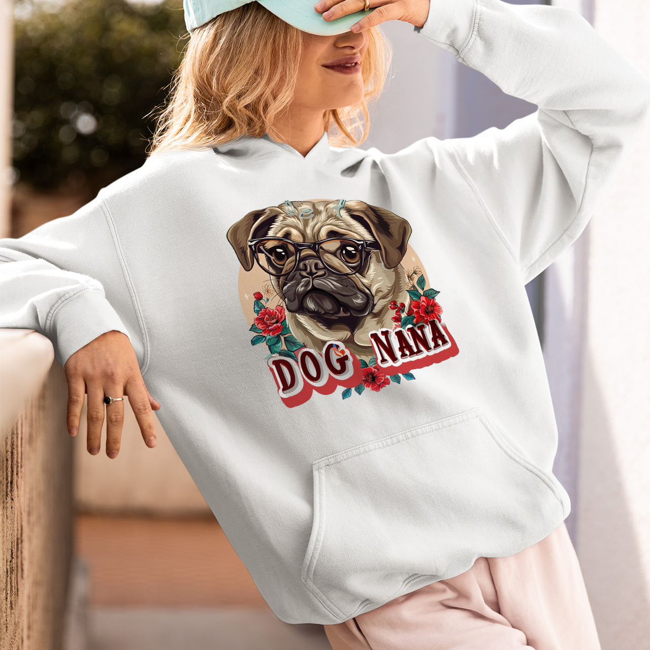 Pug Dog T-shirt, Pet Lover Shirt, Dog Lover Shirt, Dog Nana  T-Shirt, Dog Owner Shirt, Gift For Dog Grandma, Funny Dog Shirts, Women Dog T-Shirt, Mother's Day Gift, Dog Lover Wife Gifts, Dog Shirt