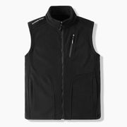 Warm Winter Fleece Vest for Men – Heated, Multi-Pocket Casual Waistcoat for Cycling, Plus Size Options C22
