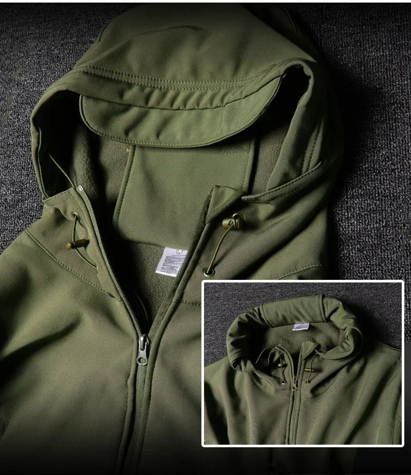 Men’s Soft Shell Tactical Set – Waterproof Fleece Lined Multi-Pocket Outdoor Wear