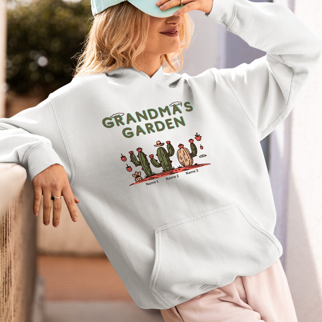 Grandma's Garden T-Shirt, Caztus Garden Shirt, Grandma Hoodie, Grandma Shirt, Mother's Day Gift For Grandma, Happy Mother's Day