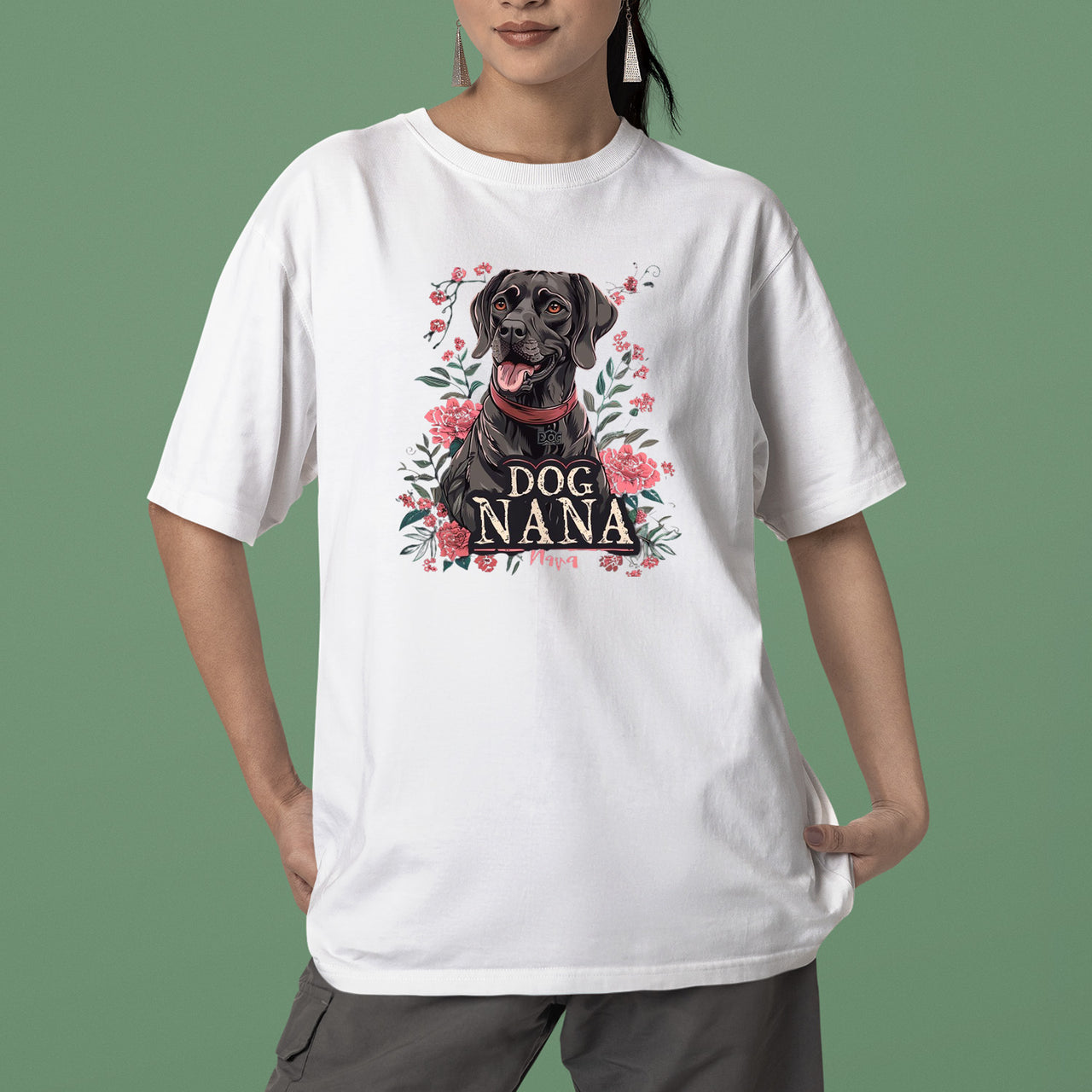 Labrador Retriever Dog T-shirt, Pet Lover Shirt, Dog Lover Shirt, Dog Nana T-Shirt, Dog Owner Shirt, Gift For Dog Grandma, Funny Dog Shirts, Women Dog T-Shirt, Mother's Day Gift, Dog Lover Wife Gifts, Dog Shirt