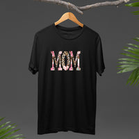 Thumbnail for Leopard Print Mom Shirt, Retro Floral Mom T-shirt, Custom Mom Shirt, Mom Flower Shirt, Leopard Mom Life, Mama Shirt, Mom Shirt, Mother's Day Gift
