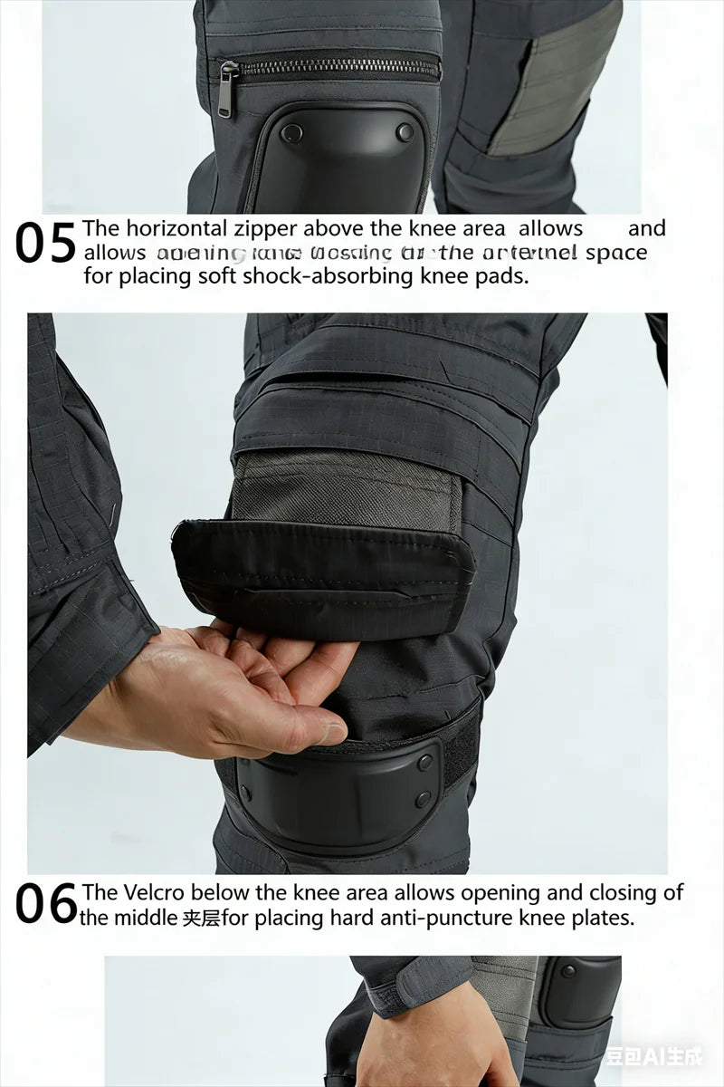 Men’s Tactical Cargo Pants – Multi-Pocket Outdoor Work Combat Style Trousers
