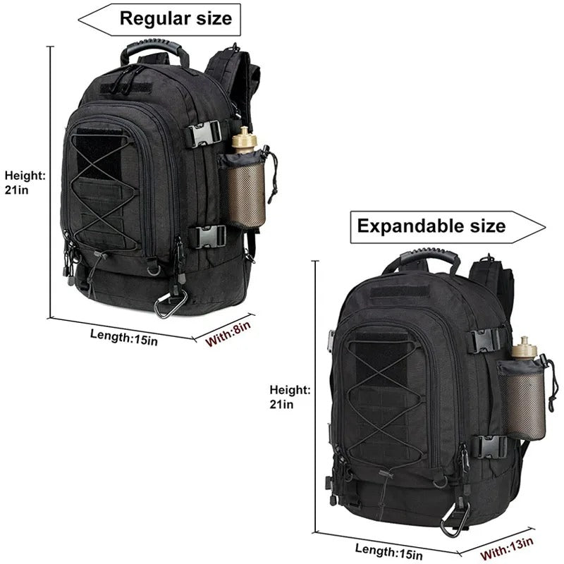 60L Tactical Backpack – Waterproof Molle Hiking & Camping Rucksack