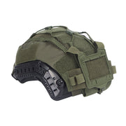 Tactical Helmet Cover Set with NVG Battery Pouch – Hybrid Mesh Cover for Maritime & FAST-Style Helmets