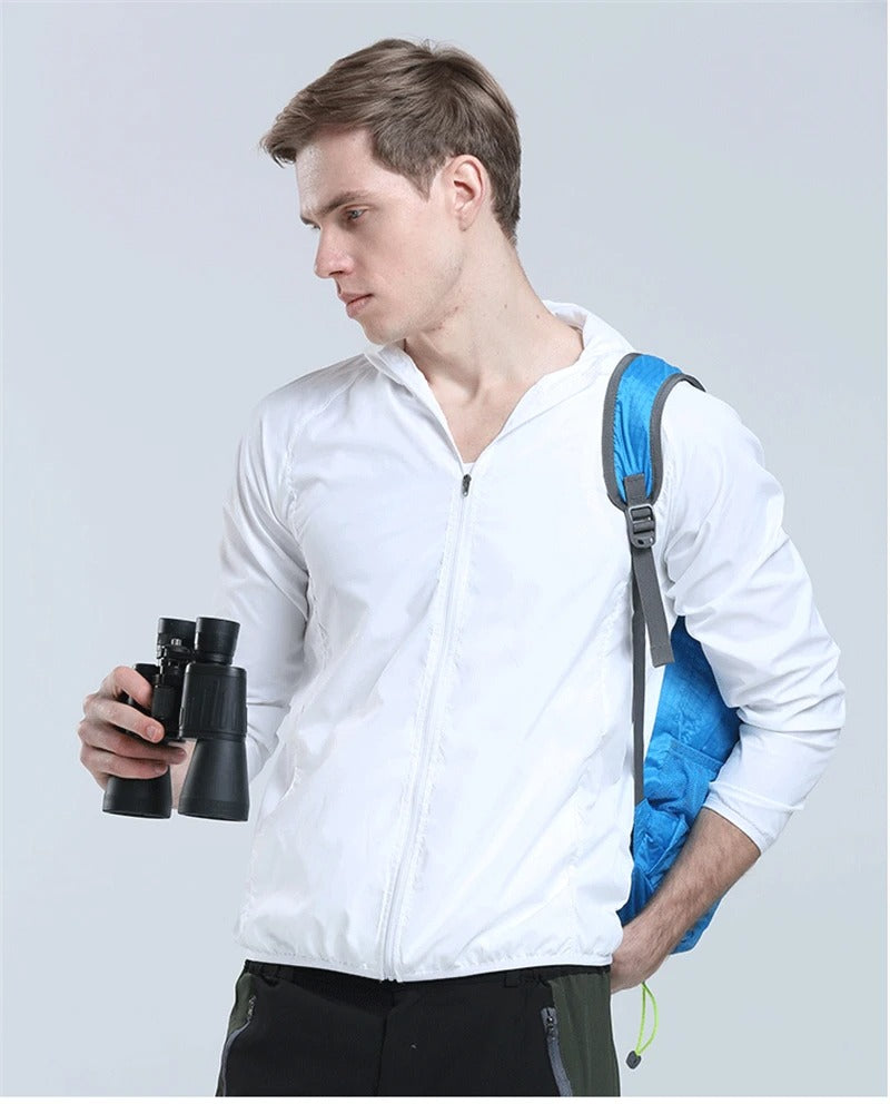 Lightweight Waterproof Rain Jacket – Quick-Dry Hooded Windbreaker for Men & Women