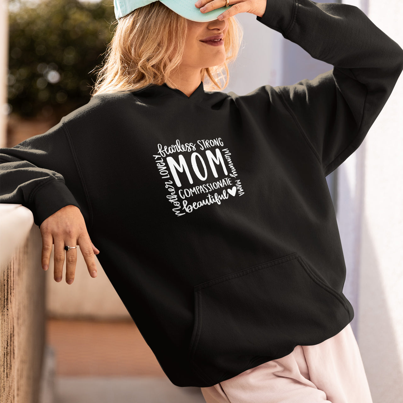 Mom Phrase Collage T-Shirt, Mom Life, Blessed Mama, Loved Mom Tee, Mama Shirt, Mom Shirt, Mother's Day Gift, Happy Mother’s Day