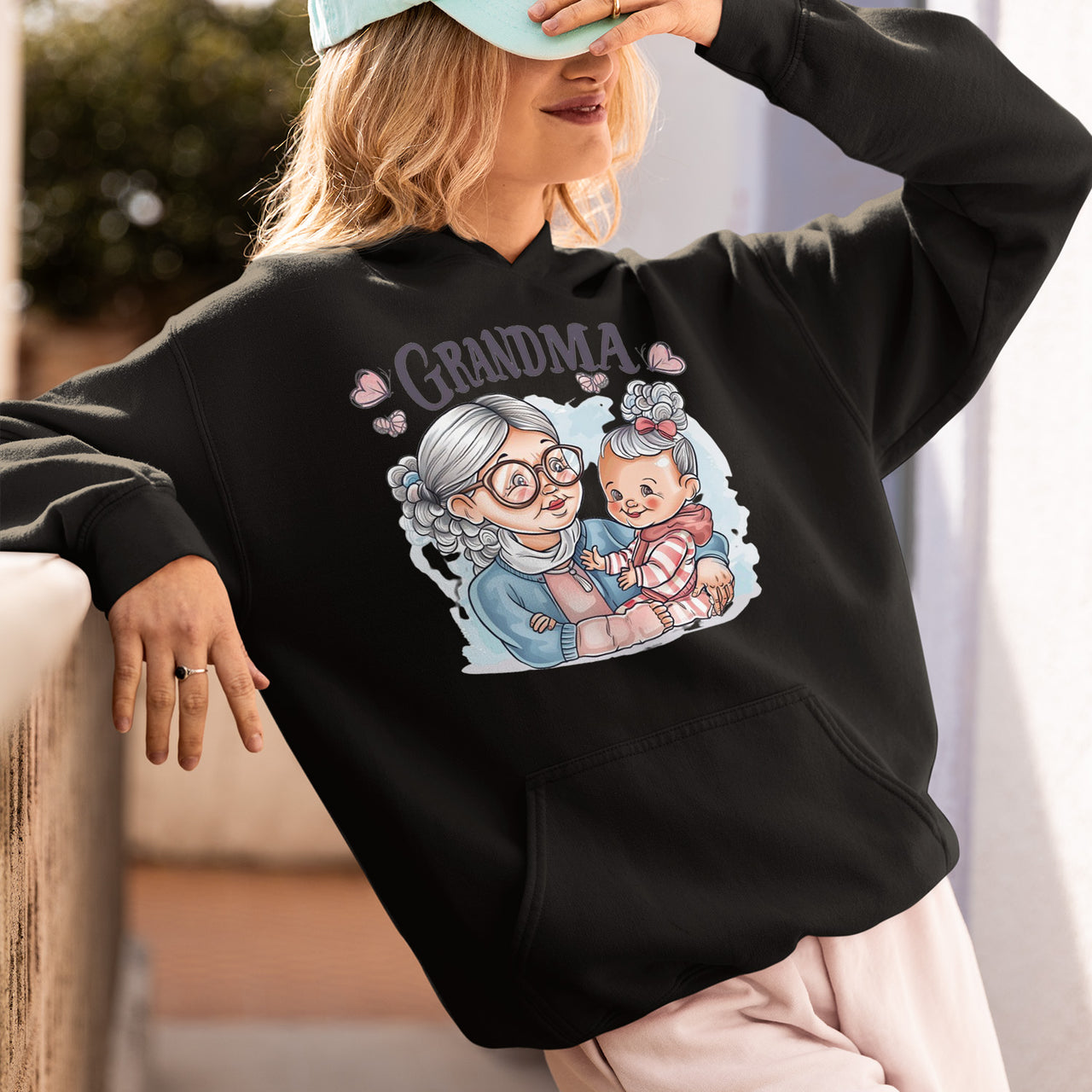 Cute Chibi Grandma T-Shirt, Cute Chibi Nana Shirt, Celebrate Mom, Nana Shirt, Grandma Hoodie, Grandma Shirt, Mother's Day Gift For Grandma, Happy Mother's Day 02