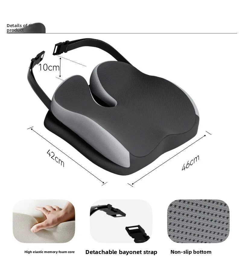 Memory Foam Car Seat Cushion – Breathable Universal Seat Pad for Car & Truck