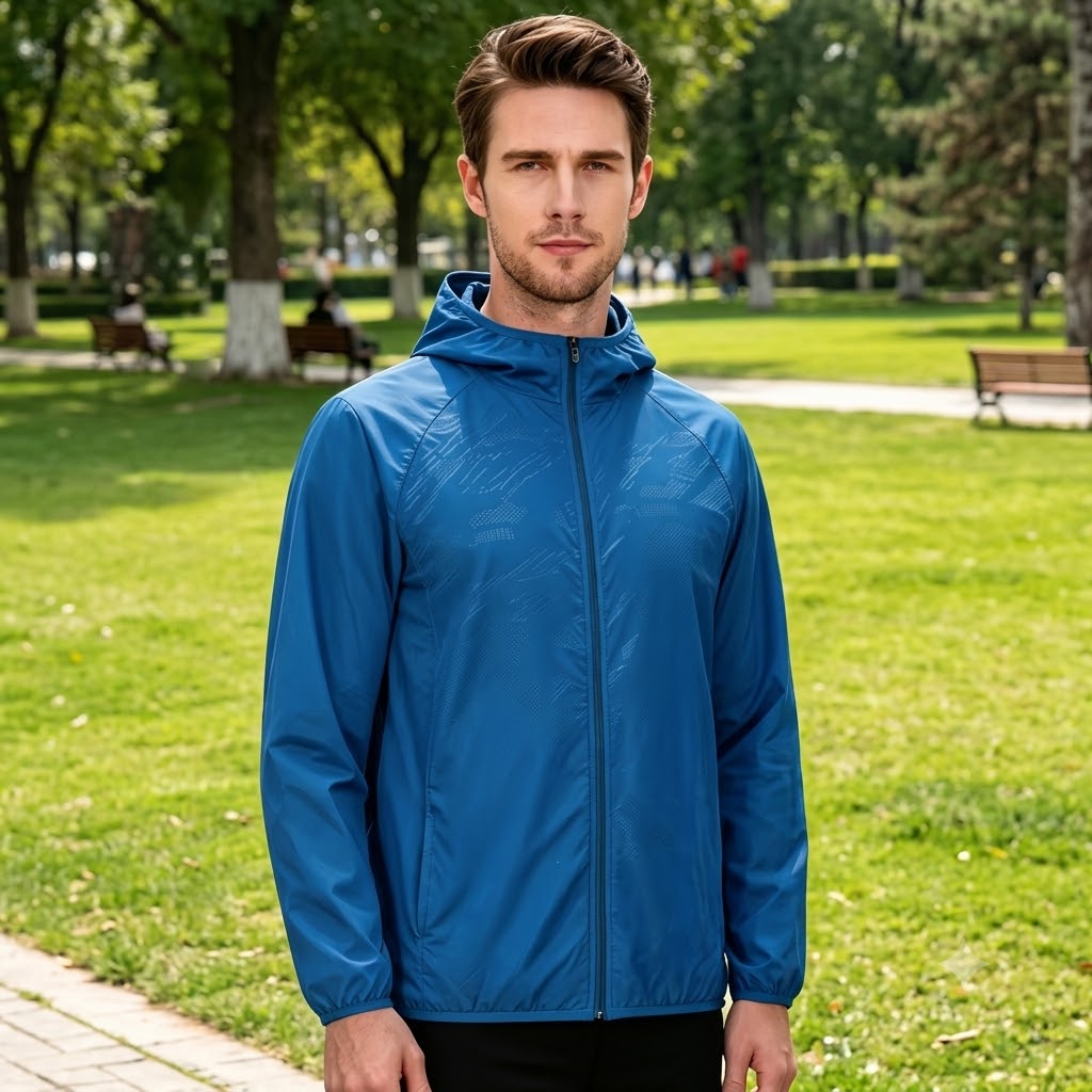 Unisex Waterproof Hiking Jacket – Lightweight Quick-Dry Hooded Windbreaker with UV Protection