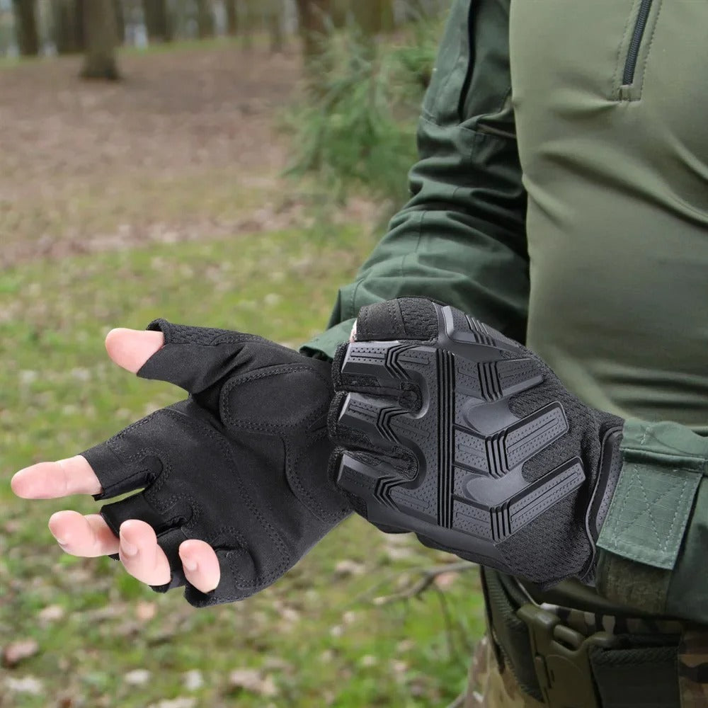 Tactical Half Finger Gloves – Anti-Slip Outdoor Sports & Work Gloves