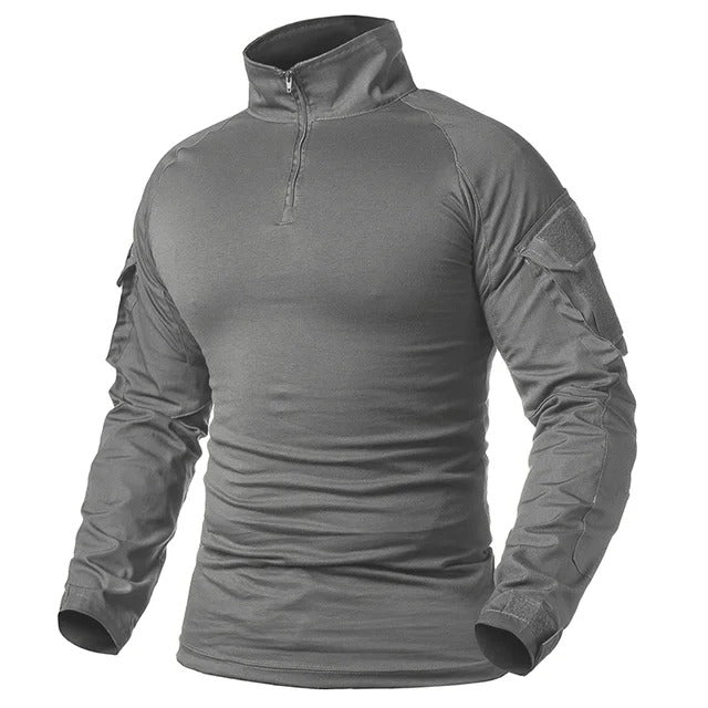 Men’s Long Sleeve Camouflage Performance Shirt – Outdoor Utility Training Top