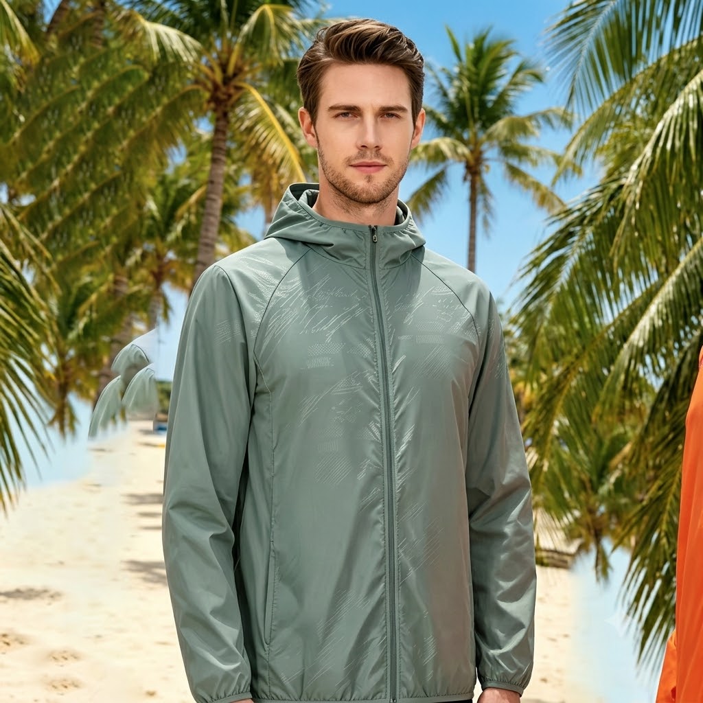 Unisex Waterproof Hiking Jacket – Lightweight Quick-Dry Hooded Windbreaker with UV Protection