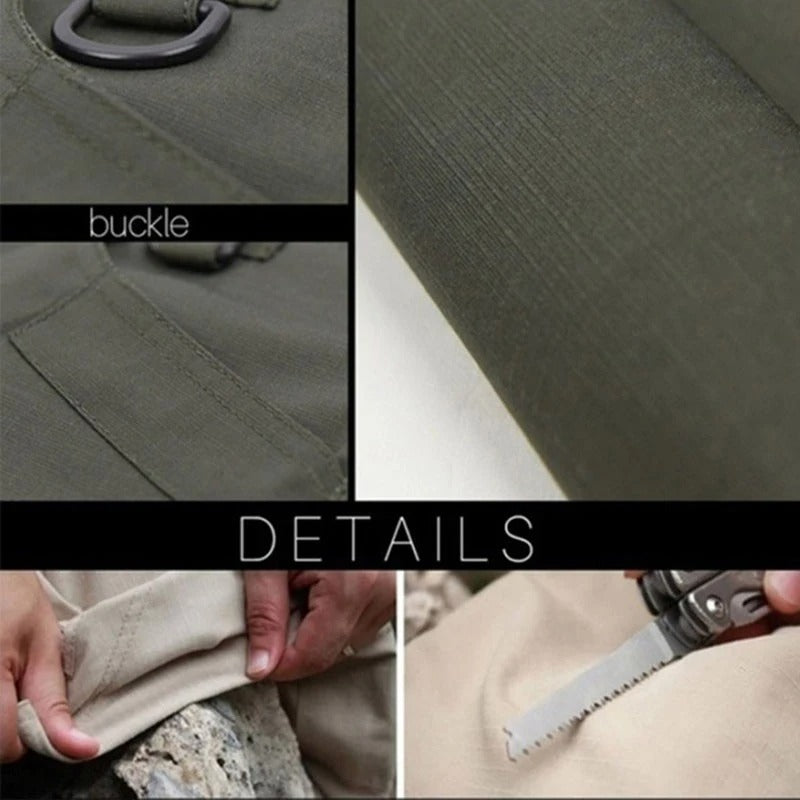 Men's Tactical Cargo Pants – Multi-Pocket Outdoor Utility Trousers