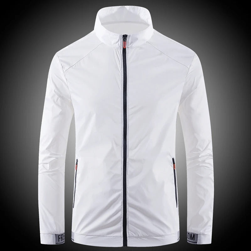 Men's Lightweight UV Protection Jacket – Breathable Ice Silk Summer Hooded Windbreaker