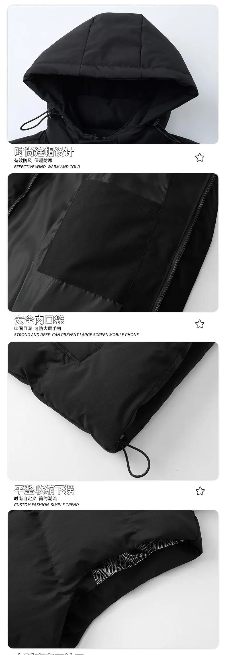 Men's Puffer Vest Warm Sleeveless Winter Jackets Waterproof Zipper Coats With Stand-Up Collar Casual Lightweight Outerwear For Cold Weather C27