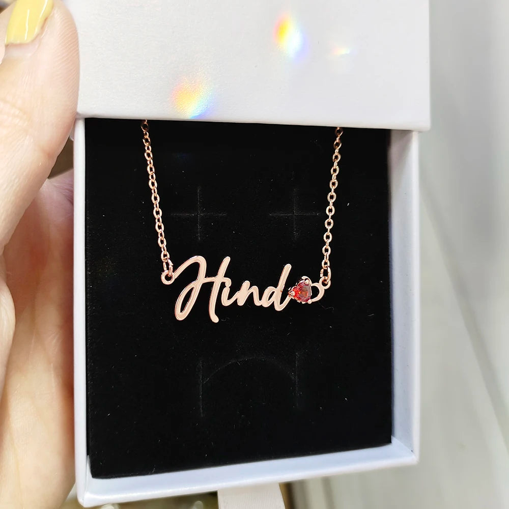 Personalized Birthstone Bracelet, Custom Birthstone Name Bracelet ,Dainty Name Bracelet, Birthstone Jewelry, Gifts for Her, Personalized Gift (A02)