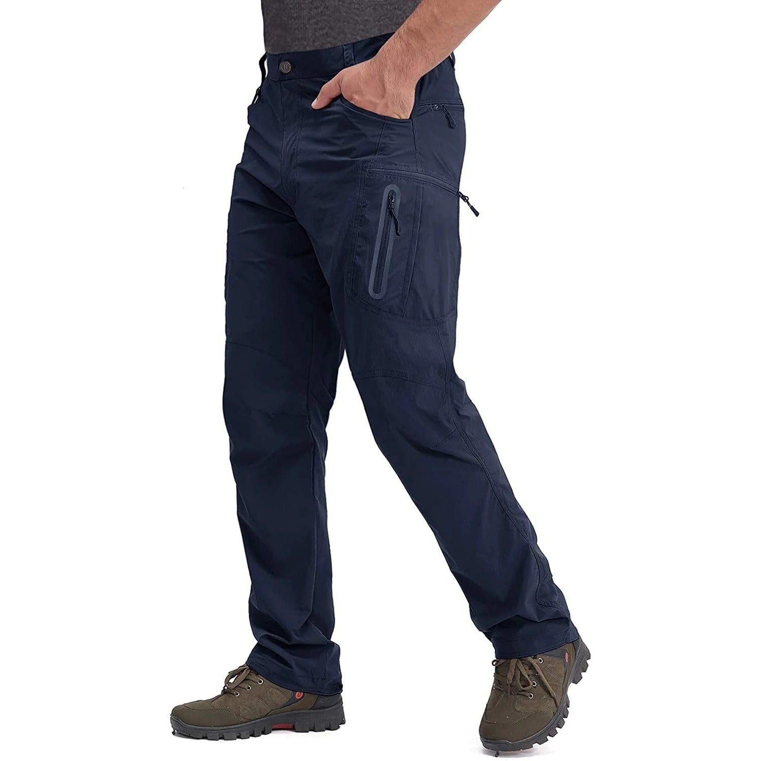 Men's Lightweight Outdoor Cargo Pants – Quick-Dry Multi-Pocket Utility Trousers