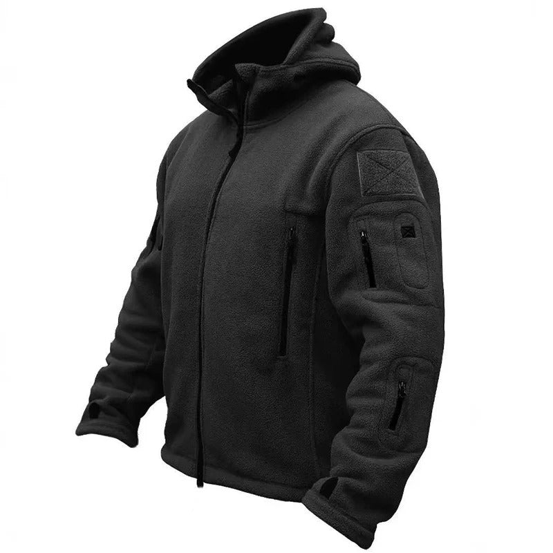 Men's Polar Fleece Tactical Jacket – Warm Lightweight Outdoor Hiking Coat