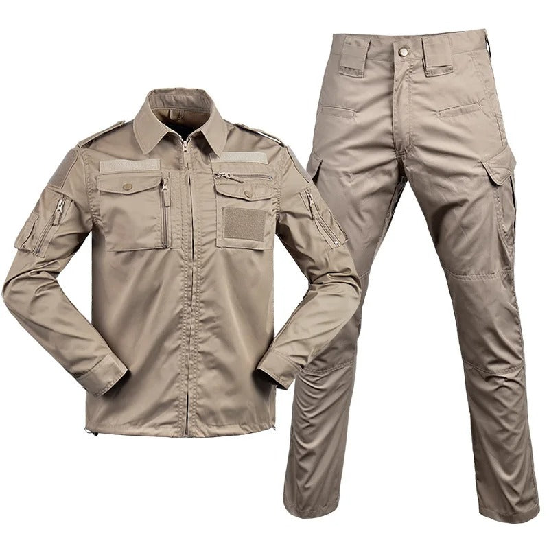 Unisex Outdoor Field Suit - Warm Long Sleeve Hiking Shirt & Pants 2-Piece Set (Sizes S-3XL)