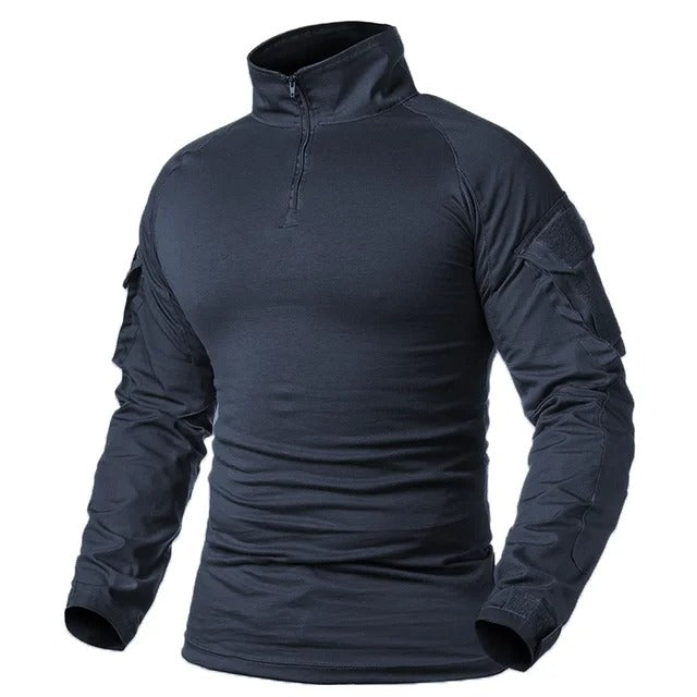 Men’s Long Sleeve Camouflage Performance Shirt – Outdoor Utility Training Top