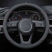 Car Steering Wheel Cover 2024 Update Version, Custom Fit For Your Cars, Premium Leather Car Steering Wheel Cover with Logo, Car Accessories LI18991