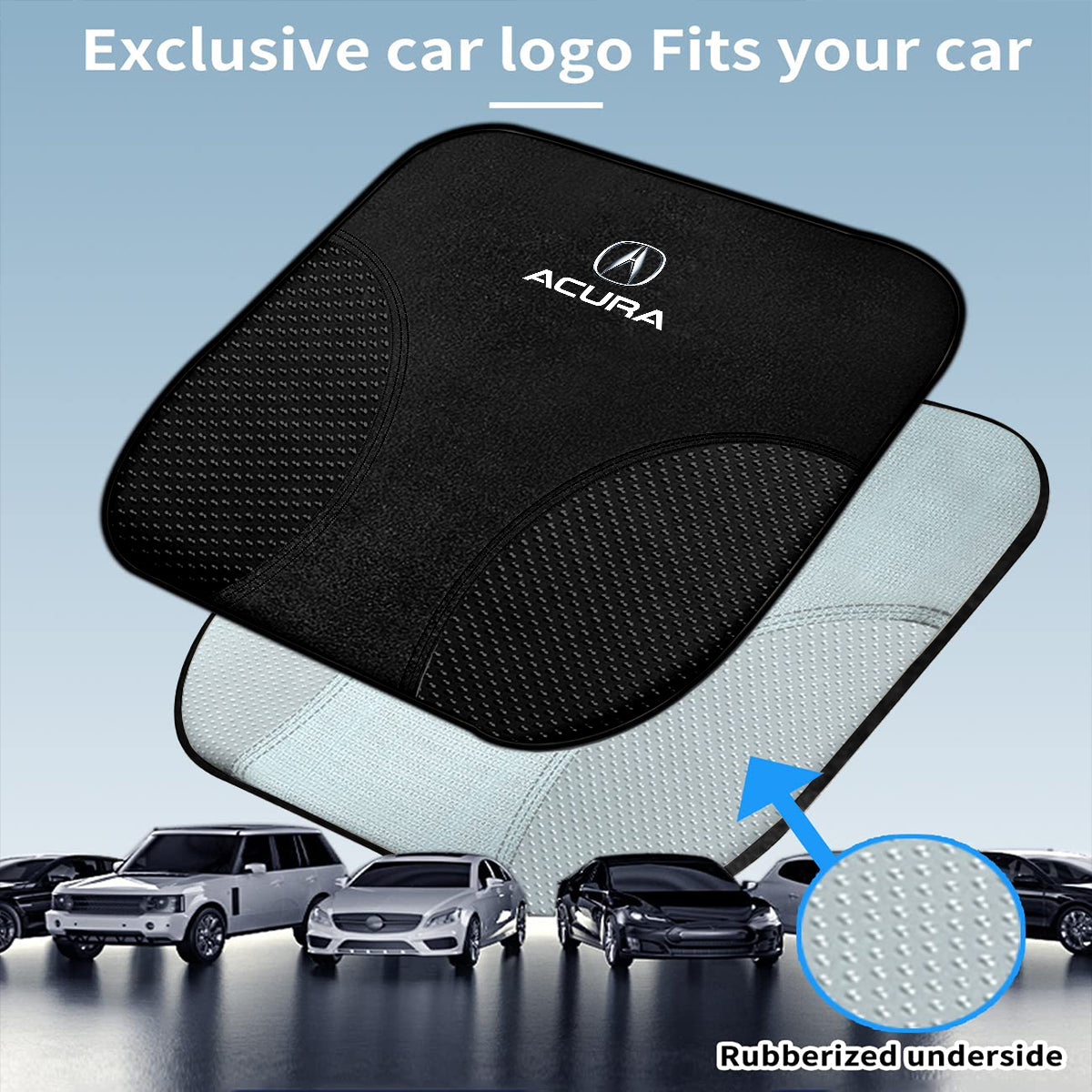 Car Seat Cushion, Custom Fit For Your Cars, Double Sided Seat Cushion, Breathable Suede + Ice Silk Car Seat Cushion, Comfort Seat Covers Cushion AC19979