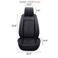 Thumbnail for 2 Car Seat Covers Full Set, Custom-Fit For Car, Waterproof Leather Front Rear Seat Automotive Protection Cushions, Car Accessories WAAC211