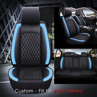 Thumbnail for 2 Car Seat Covers Full Set, Custom-Fit For Car, Waterproof Leather Front Rear Seat Automotive Protection Cushions, Car Accessories WAAR211