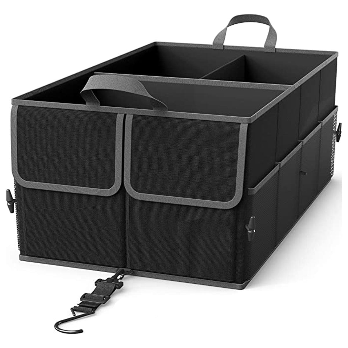 3-Compartment Cargo Trunk Storage Organizer, Custom fit for Fiat