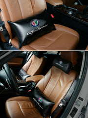 Custom Logo Neck Pillow, Fit with Car Seat Headrest Neck Rest Cushion for Driving Seat Auto Head Rest Neck Support