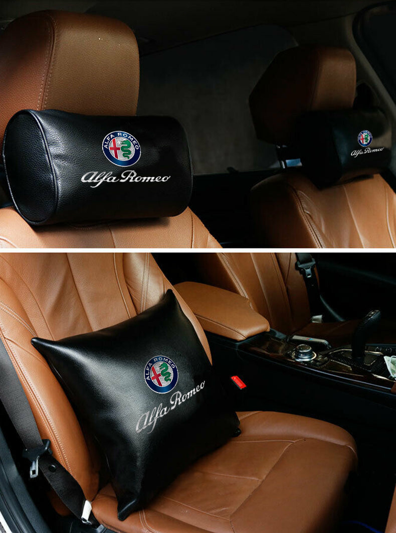 Custom Logo Neck Pillow, Fit with Car Seat Headrest Neck Rest Cushion for Driving Seat Auto Head Rest Neck Support