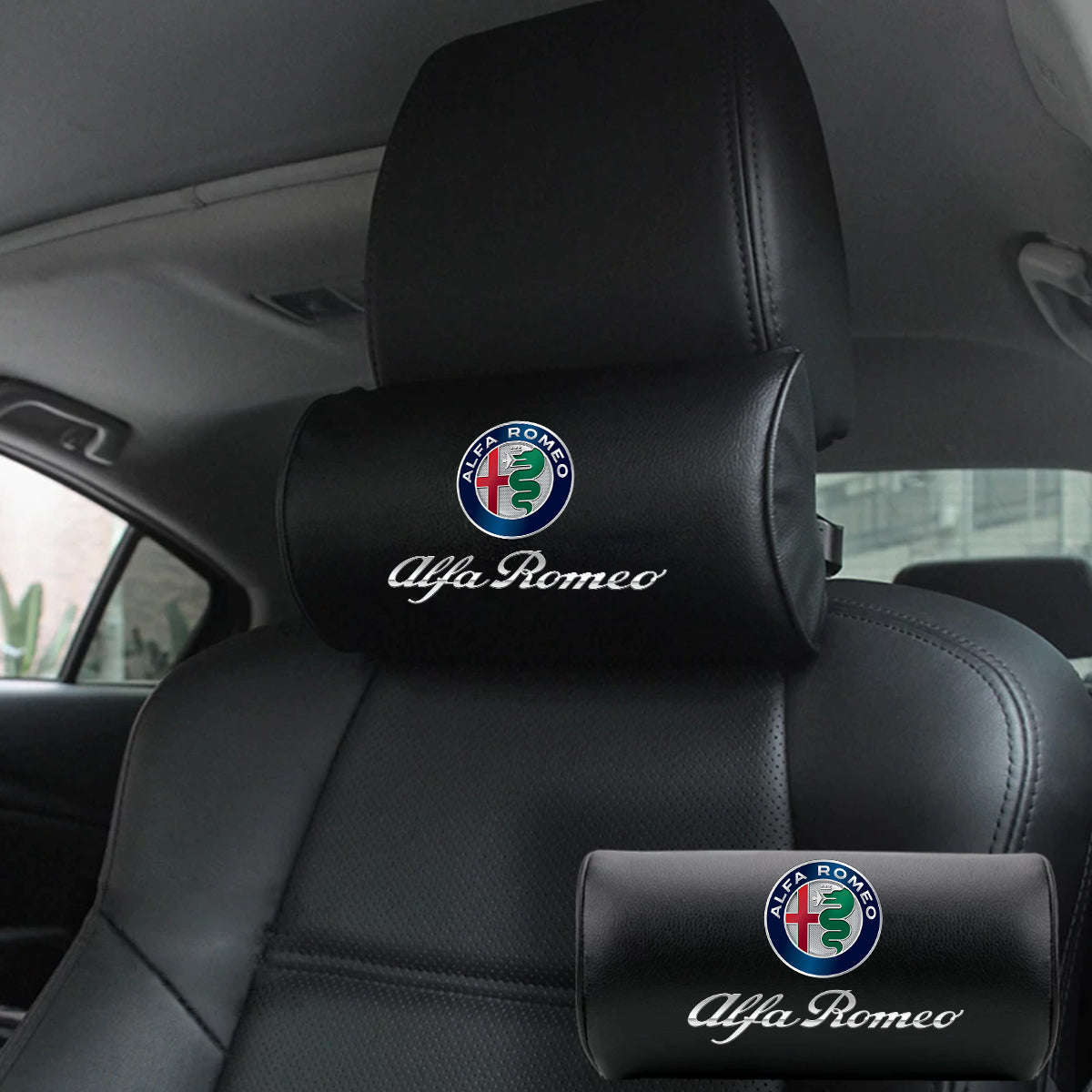 Custom Logo Neck Pillow, Fit with Car Seat Headrest Neck Rest Cushion for Driving Seat Auto Head Rest Neck Support