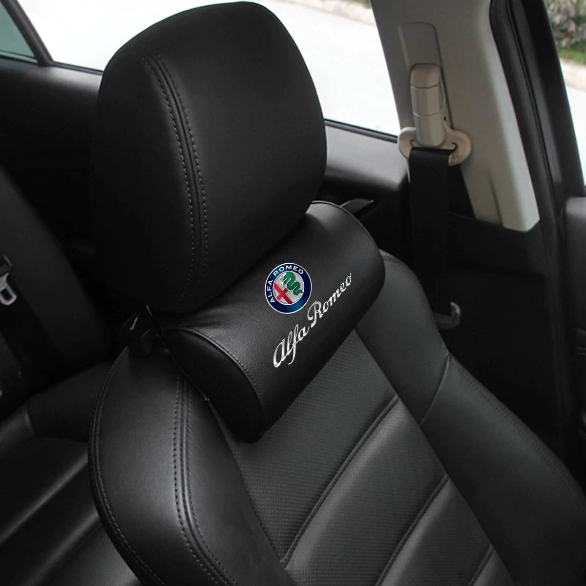 Custom Logo Neck Pillow, Fit with Car Seat Headrest Neck Rest Cushion for Driving Seat Auto Head Rest Neck Support