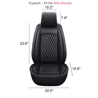 Thumbnail for 2 Car Seat Covers Full Set, Custom-Fit For Car, Waterproof Leather Front Rear Seat Automotive Protection Cushions, Car Accessories WAAR211