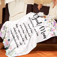 Thumbnail for A Good Mom Custom Name Fleece Sherpa Blanket Gift For Mom Mother
