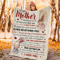 Thumbnail for To My Mother You Have Always Been Near Custom Name Fleece Sherpa Blanket Gift For Mom Mother