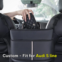 Thumbnail for Car Purse Holder for Car Handbag Holder Between Seats Premium PU Leather, Custom Fit For Car, Hanging Car Purse Storage Pocket Back Seat Pet Barrier WAVE223