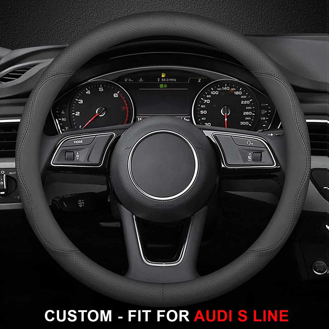 Steering Wheel Cover for Men and Women, Custom Logo For Cars, Leather Steering Wheel Cover, Universal Steering Wheel Cover for Cars, Vehicles, SUVs