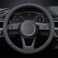 Thumbnail for Car Steering Wheel Cover 2024 Update Version, Custom Fit For Your Cars, Premium Leather Car Steering Wheel Cover with Logo, Car Accessories LI18991