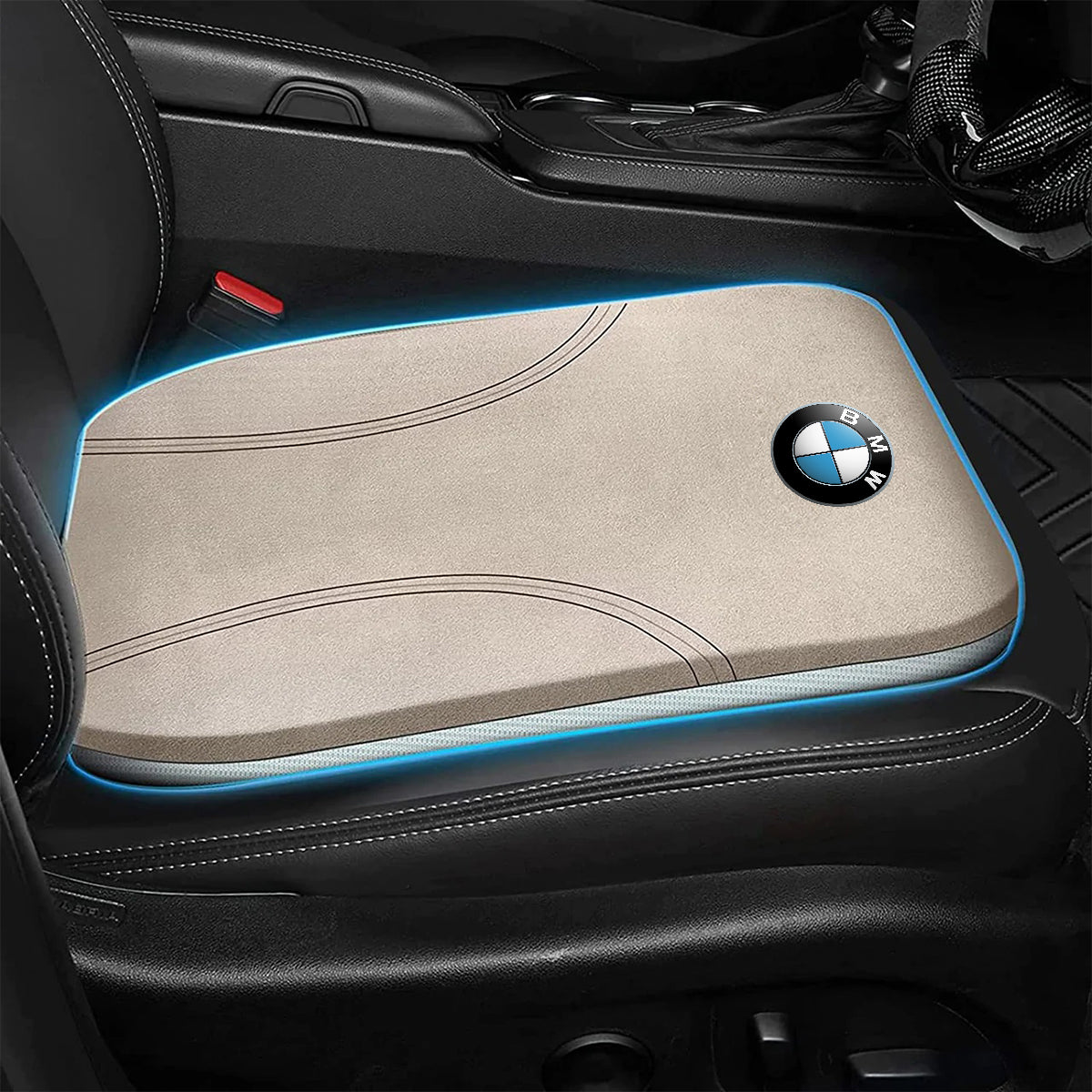 Car Seat Cushion, Custom Fit For Your Cars, Double Sided Seat Cushion, Breathable Suede + Ice Silk Car Seat Cushion, Comfort Seat Covers Cushion KX19979