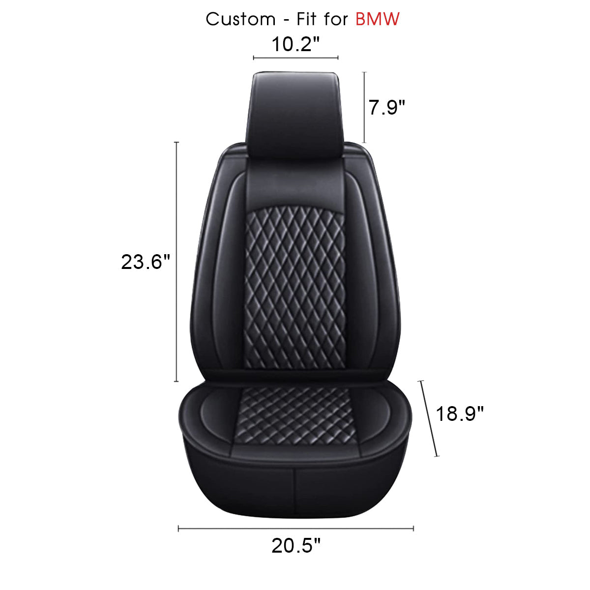 2 Car Seat Covers Full Set, Custom-Fit For Car, Waterproof Leather Front Rear Seat Automotive Protection Cushions, Car Accessories WAKX211