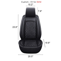 Thumbnail for 2 Car Seat Covers Full Set, Custom-Fit For Car, Waterproof Leather Front Rear Seat Automotive Protection Cushions, Car Accessories WAKX211