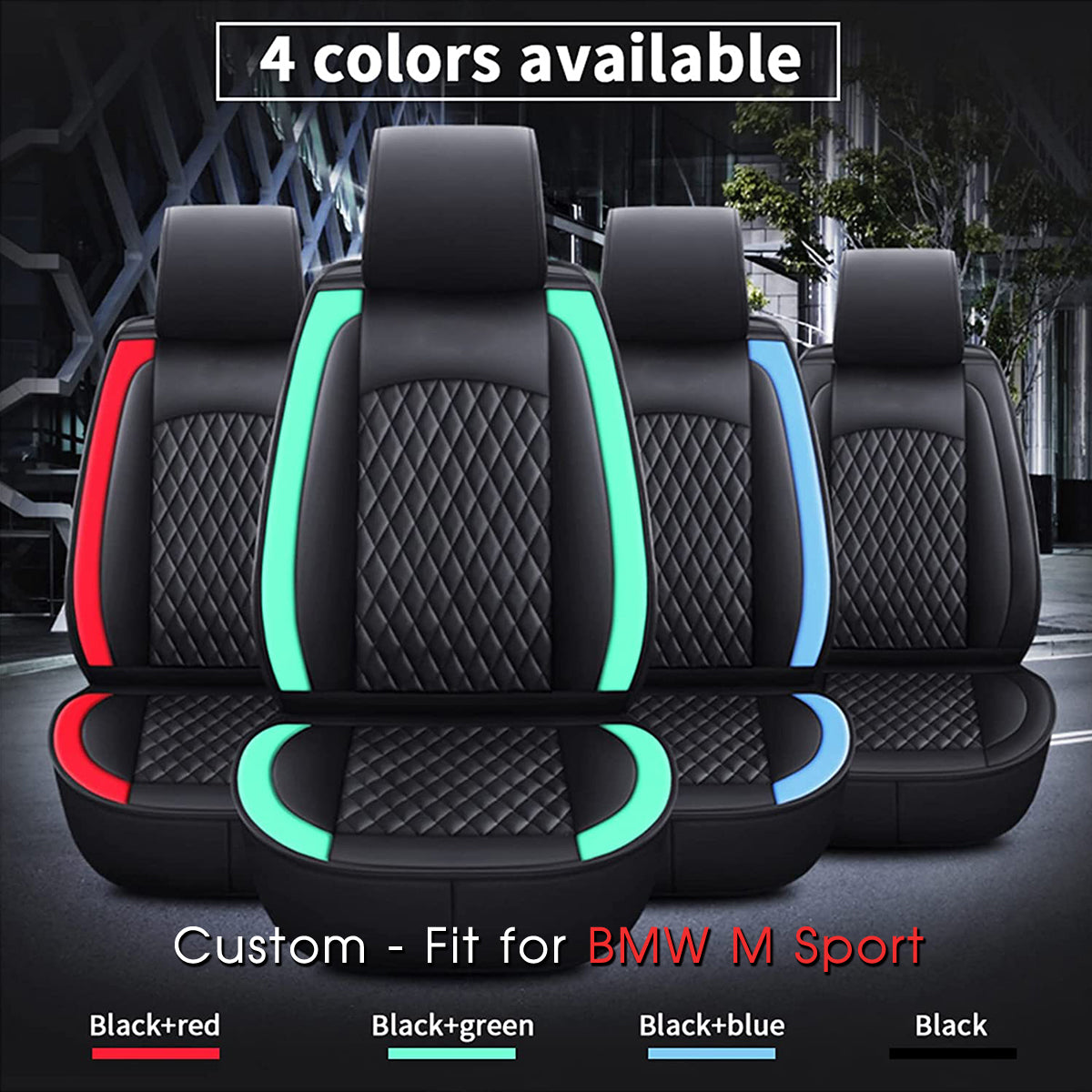 2 Car Seat Covers Full Set, Custom-Fit For Car, Waterproof Leather Front Rear Seat Automotive Protection Cushions, Car Accessories WAKO211