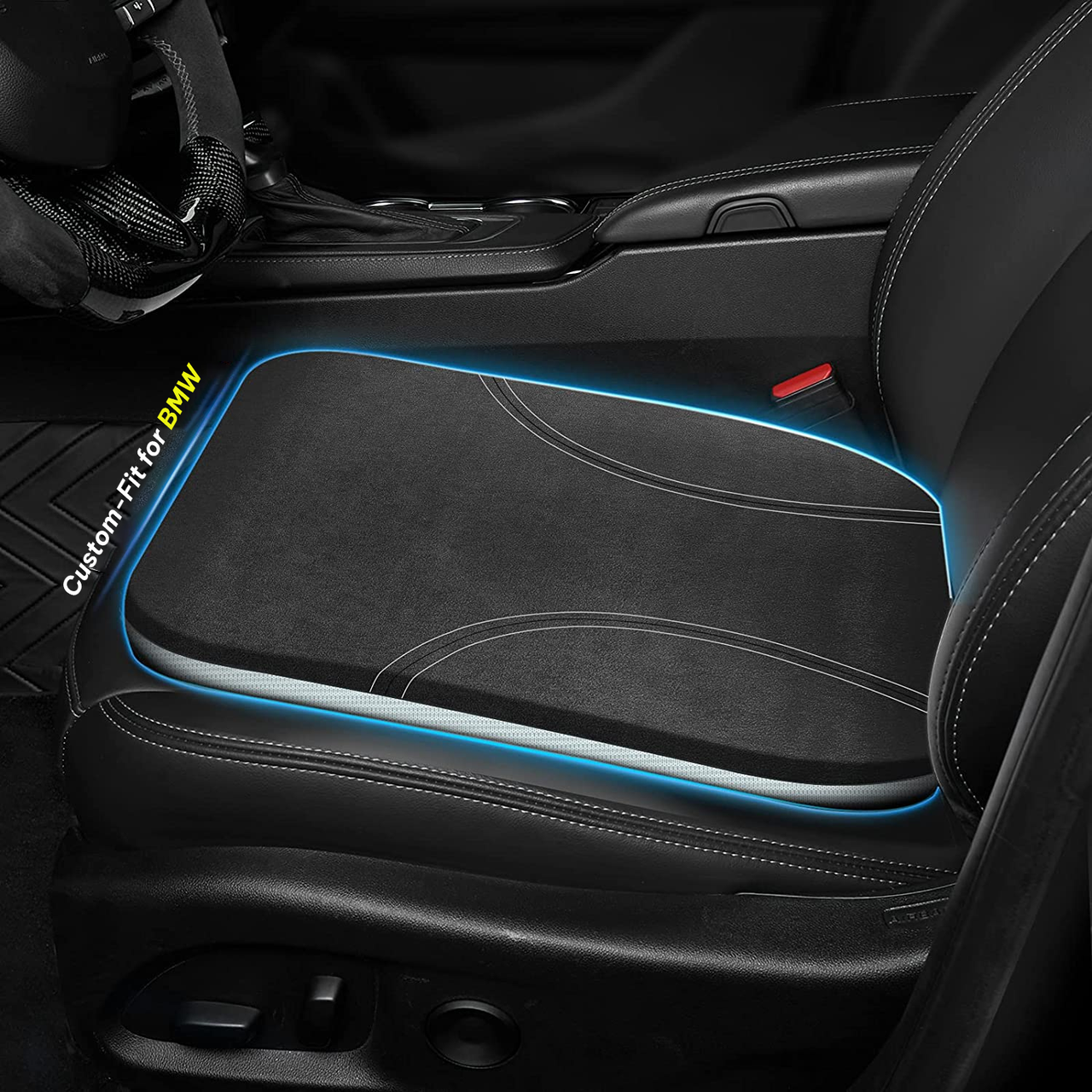 Car Seat Cushion, Custom Fit For Car, Car Memory Foam Seat Cushion, Heightening Seat Cushion, Seat Cushion for Car and Office Chair WAKX224