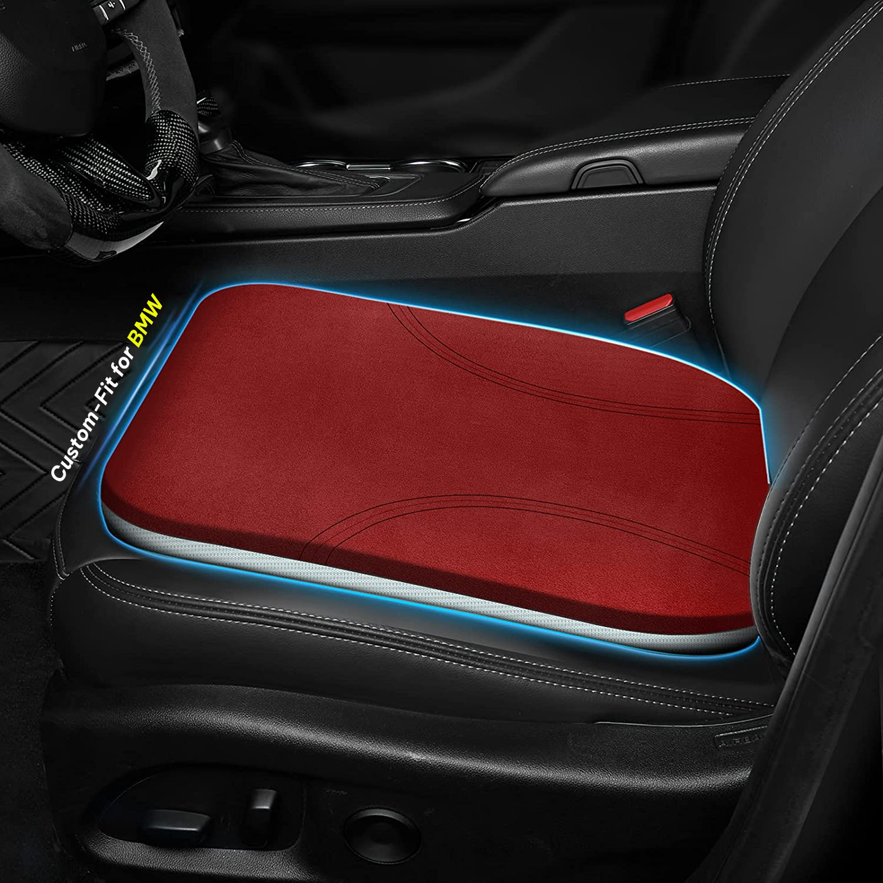 Car Seat Cushion, Custom Fit For Car, Car Memory Foam Seat Cushion, Heightening Seat Cushion, Seat Cushion for Car and Office Chair WAKX224