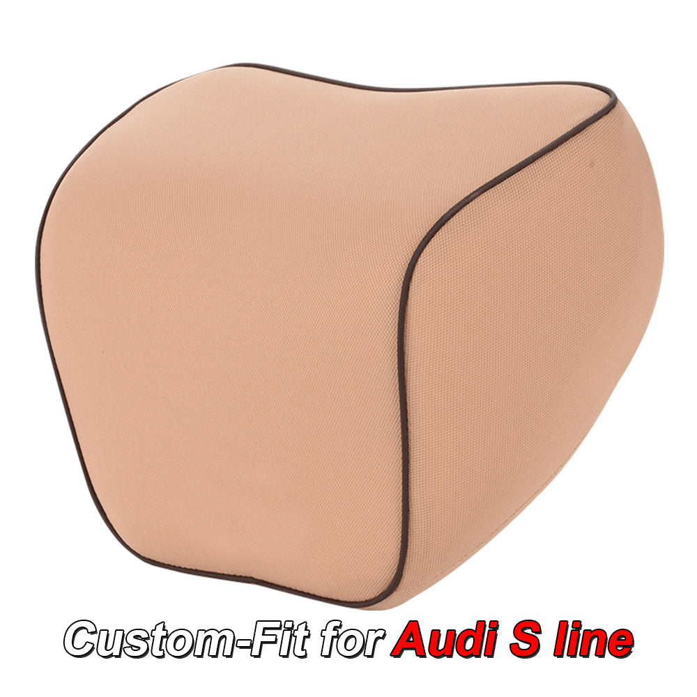 Lumbar Support Cushion for Car and Headrest Neck Pillow Kit, Custom-Fit For Car, Ergonomically Design for Car Seat, Car Accessories WAVE254